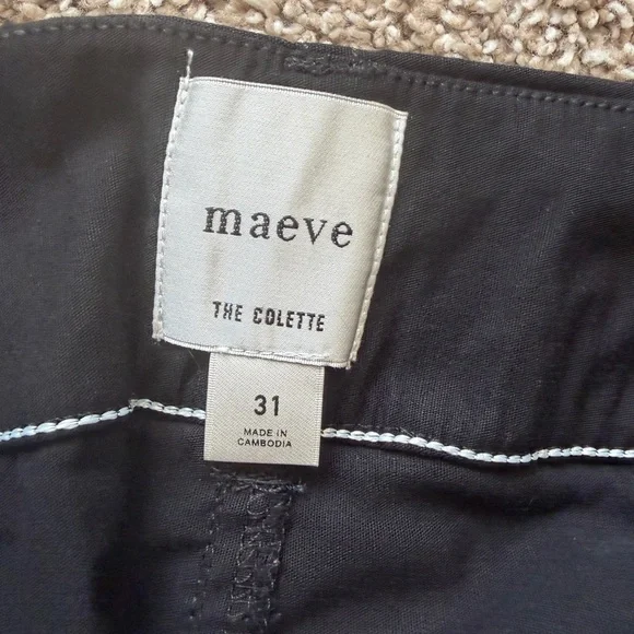 Maeve Black The Colette Cropped Wide Leg Pants 31 Anthropologie Spring Modern 12 - Picture 9 of 11